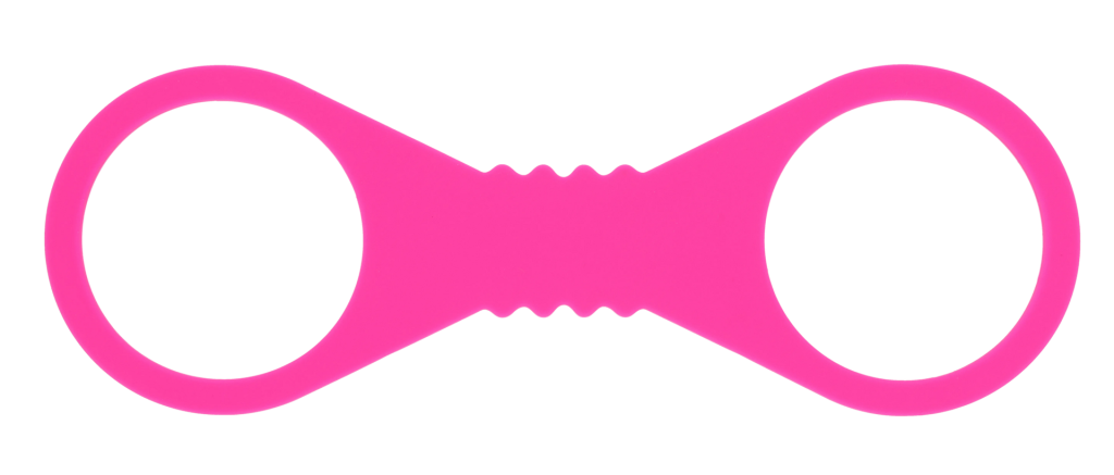 Hot Pink Large Silicone Cuffs