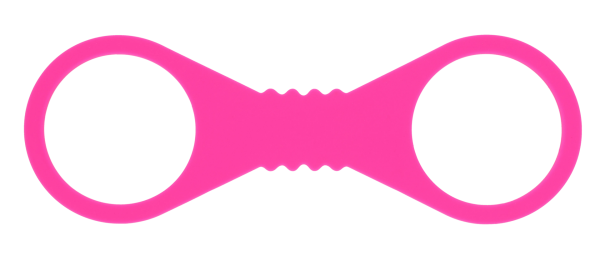 Hot Pink Large Silicone Cuffs