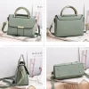 Simple Handbag For Women PU Leather Shoulder Bag Fashion Small Handle Bag Designer Crossbody Bag Daily Lady Shopping Hand Pouch - Image 5