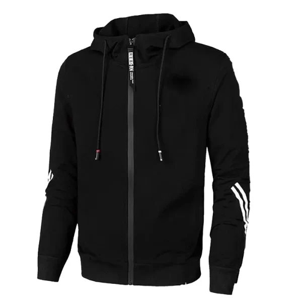 Men Zipper Hoodies Spring Autumn Long Sleeve Sweatshirt Coats Fashion Male Fleece Hooded Tops Casual Sport Hoodies