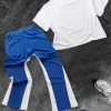 Men's Fashion Casual Drawstring Pants And Round Neck Short-sleeved T-shirt Suit Connector Hip-hop Trend Men's Two-piece Set - Image 2