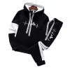 2024 Mens Tracksuit Casual Classic Hooded Sweatshirt Jogging Clothing High Quality Simplicity Versatile Printing Tops Pants Suit - Image 2